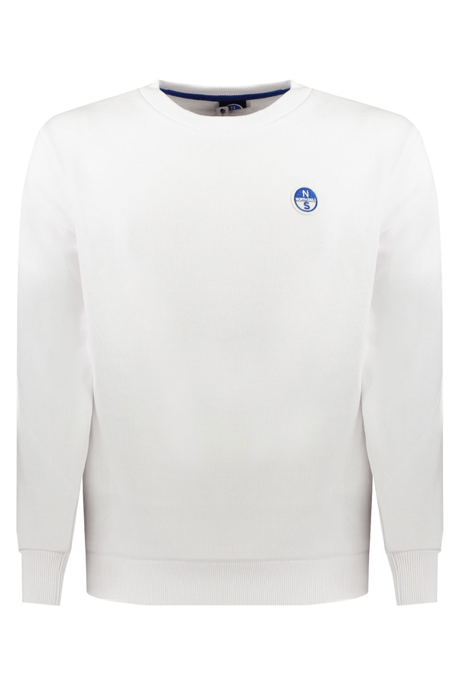 8616NORTH SAILS FELPA SENZA ZIP BAMBINO BIANCO