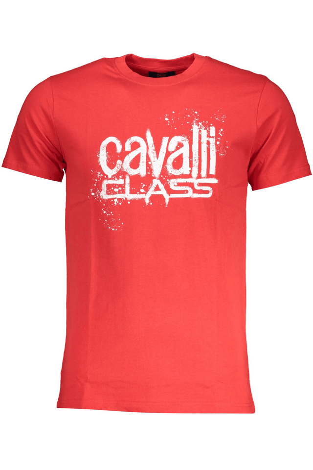 7808CAVALLI CLASS T-SHIRT MANICHE CORTE UOMO ROSSO