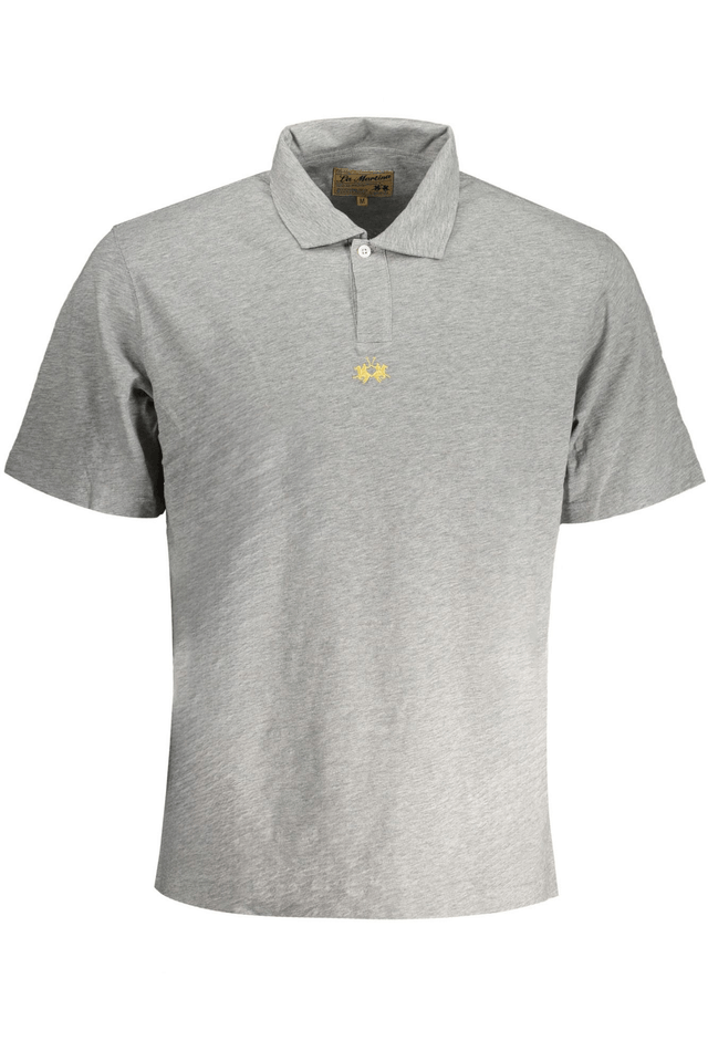 9059LA MARTINA POLO MANICHE CORTE UOMO GRIGIO