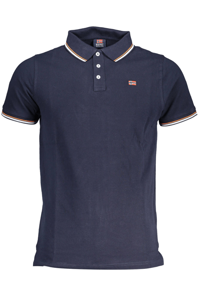3921NORWAY 1963 POLO MANICHE CORTE UOMO BLU