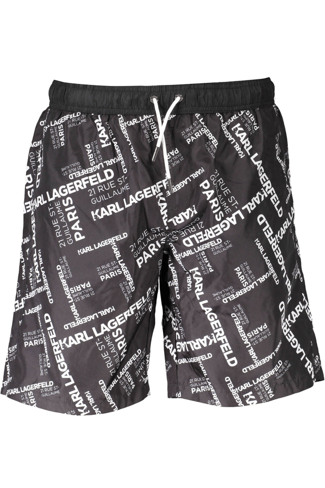 1775KARL LAGERFELD BEACHWEAR COSTUME PARTE SOTTO UOMO NERO