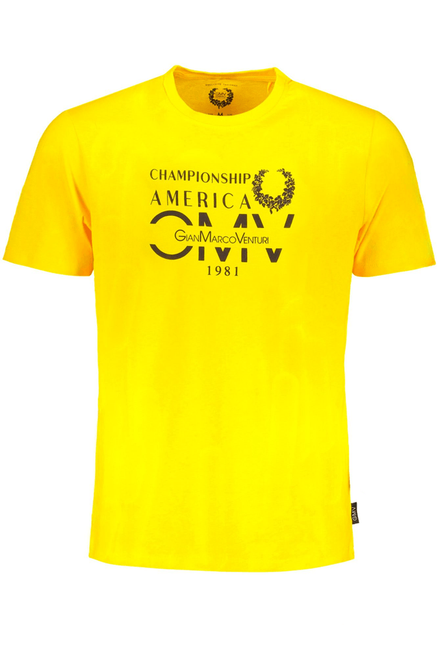 9563GIAN MARCO VENTURI T-SHIRT MANICHE CORTE UOMO GIALLO