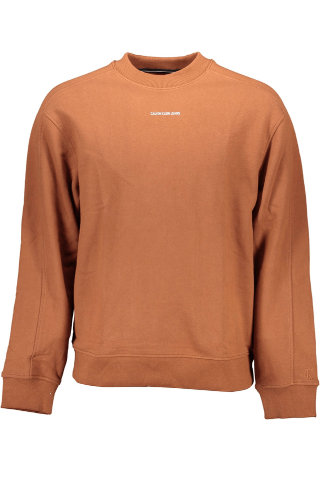 1049CALVIN KLEIN FELPA SENZA ZIP UOMO MARRONE