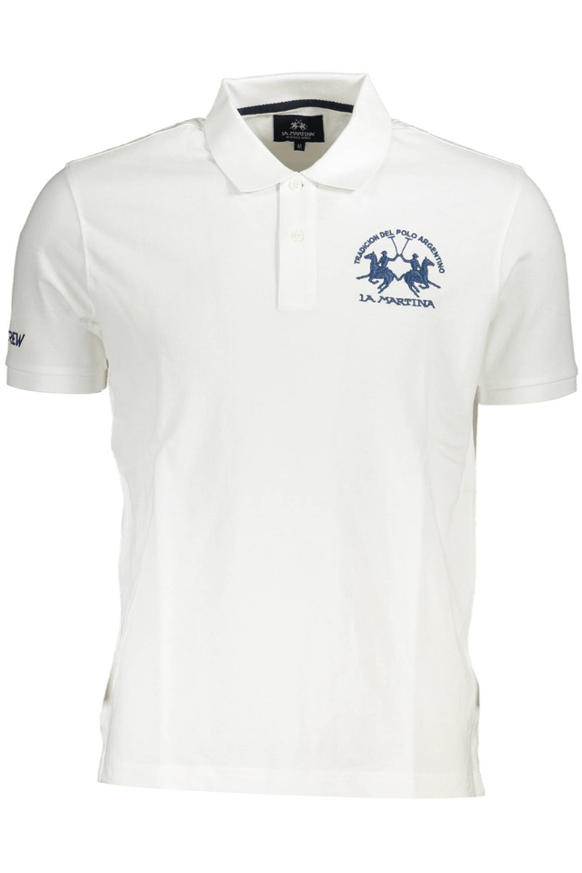 3850LA MARTINA POLO MANICHE CORTE UOMO BIANCO