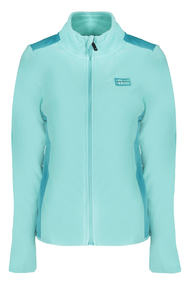 10117NORWAY 1963 FELPA CON ZIP DONNA AZZURRO