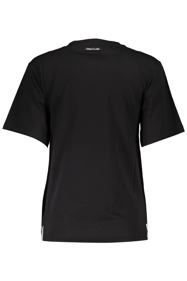 4105CAVALLI CLASS T-SHIRT MANICHE CORTE DONNA NERO