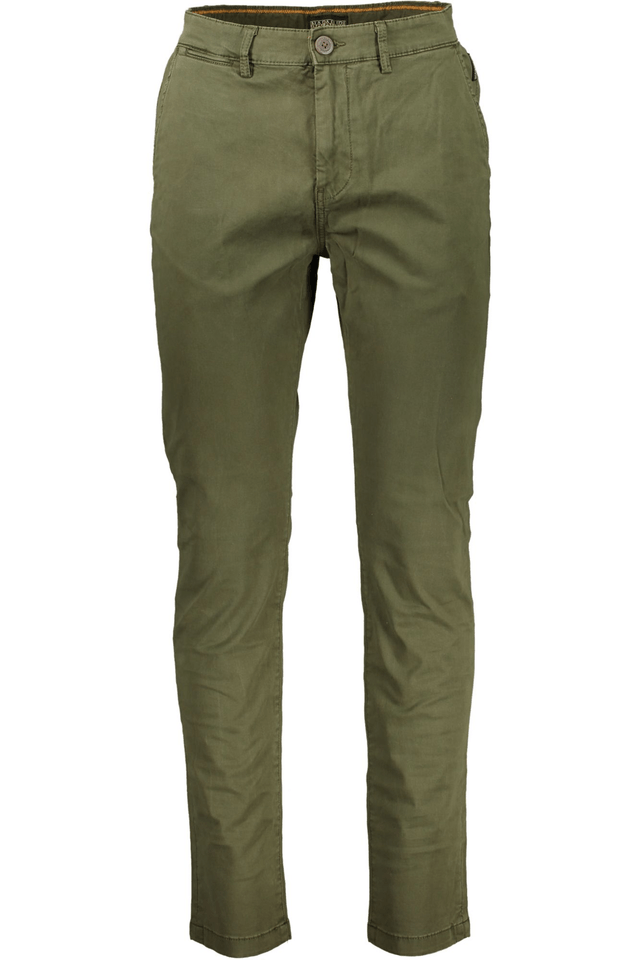 7695NAPAPIJRI PANTALONE UOMO VERDE