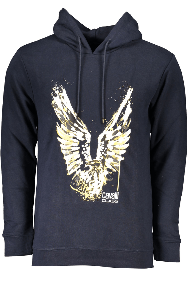 6769CAVALLI CLASS FELPA SENZA ZIP UOMO BLU