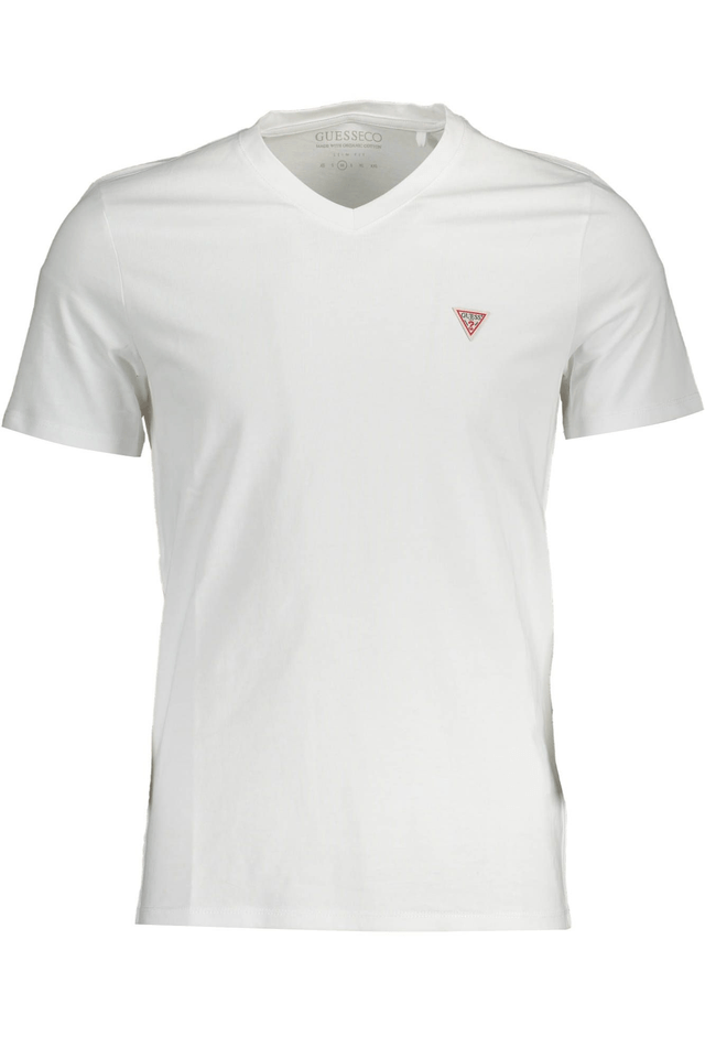 782GUESS JEANS T-SHIRT MANICHE CORTE UOMO BIANCO