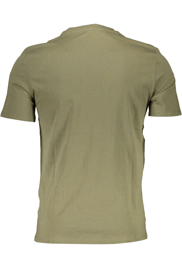 1303GUESS JEANS T-SHIRT MANICHE CORTE UOMO VERDE