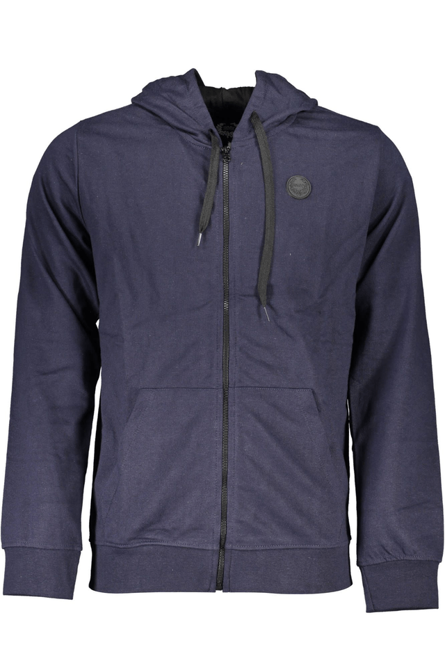 4015GIAN MARCO VENTURI FELPA CON ZIP UOMO BLU