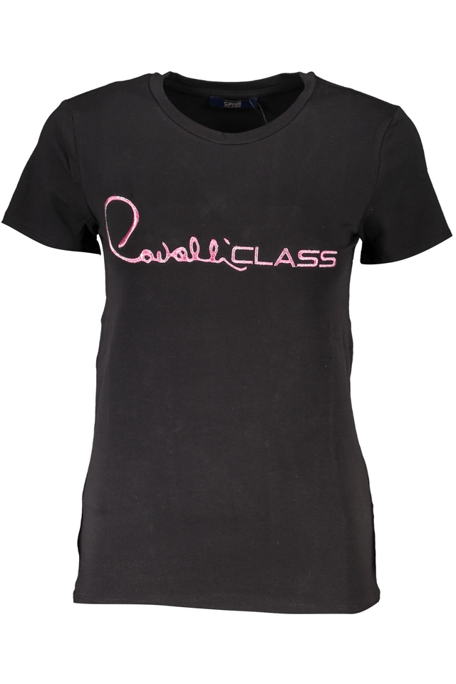 6791CAVALLI CLASS T-SHIRT MANICHE CORTE DONNA NERO