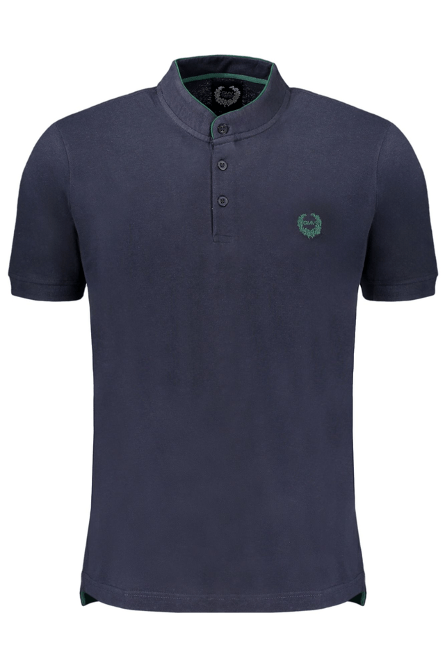 9625GIAN MARCO VENTURI POLO MANICHE CORTE UOMO BLU