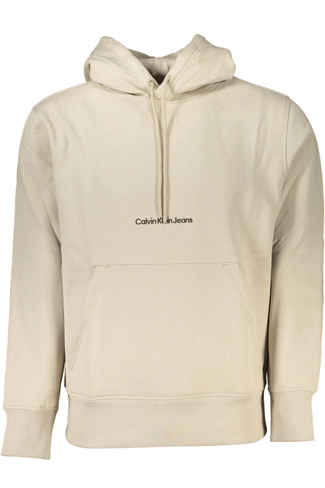 6377CALVIN KLEIN FELPA SENZA ZIP UOMO BEIGE