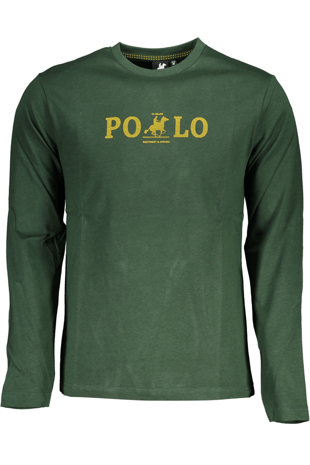 5984U.S. GRAND POLO T-SHIRT MANICHE LUNGHE UOMO VERDE