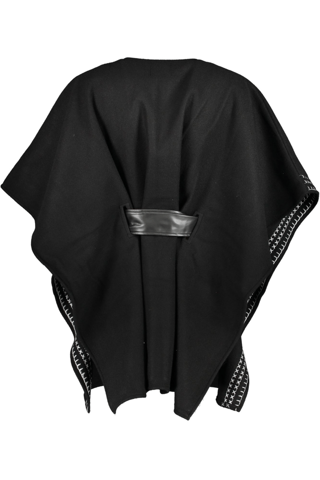 5558DESIGUAL PONCHO DONNA NERO