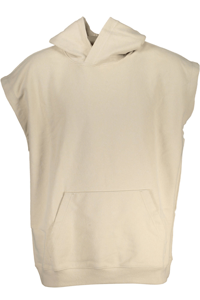 4184CALVIN KLEIN FELPA SENZA ZIP UOMO BEIGE