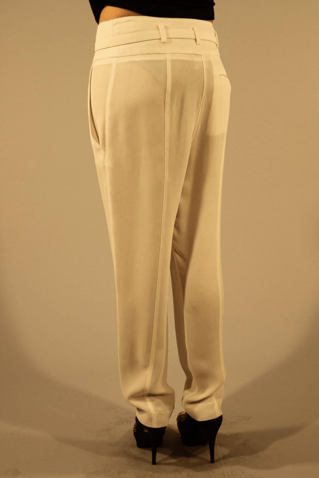 656PATRIZIA PEPE PANTALONE DONNA BIANCO