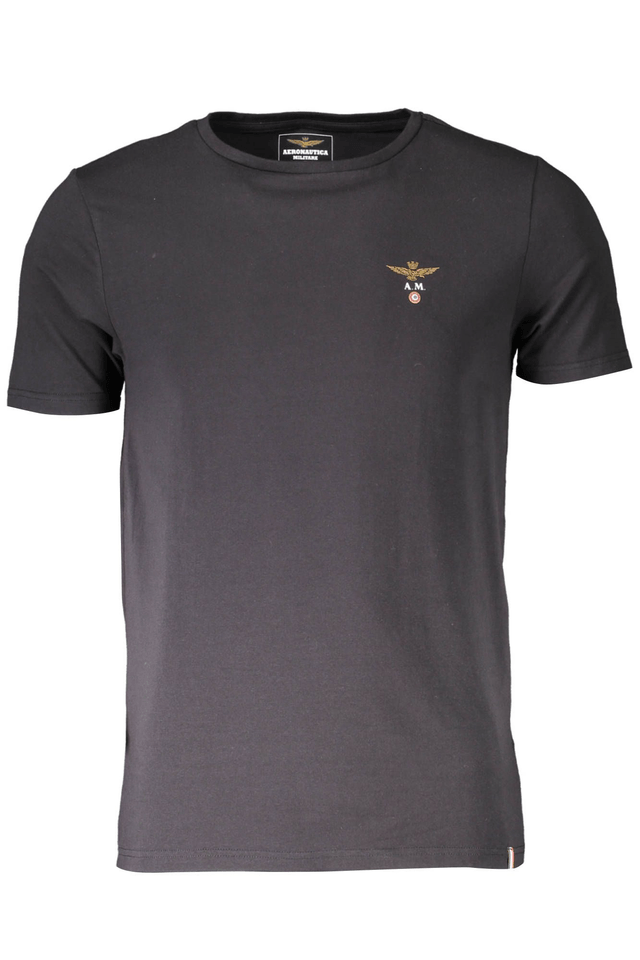 1036AERONAUTICA MILITARE T-SHIRT ESTERNABILE UOMO NERO