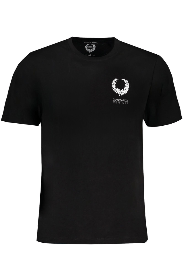 9610GIAN MARCO VENTURI T-SHIRT MANICHE CORTE UOMO NERO