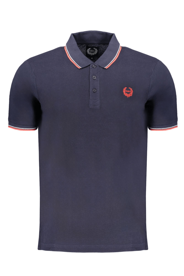 9578GIAN MARCO VENTURI POLO MANICHE CORTE UOMO BLU