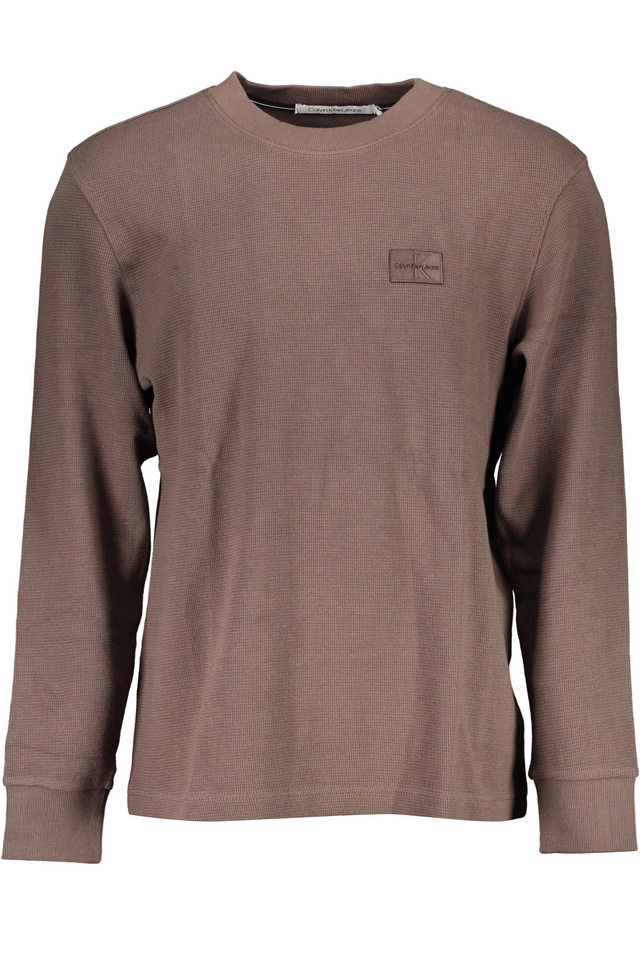 2588CALVIN KLEIN MAGLIA UOMO MARRONE