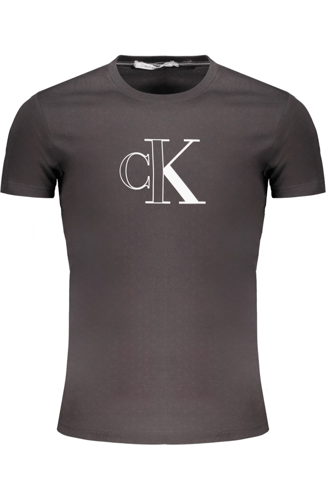 9757CALVIN KLEIN T-SHIRT MANICHE CORTE UOMO NERO