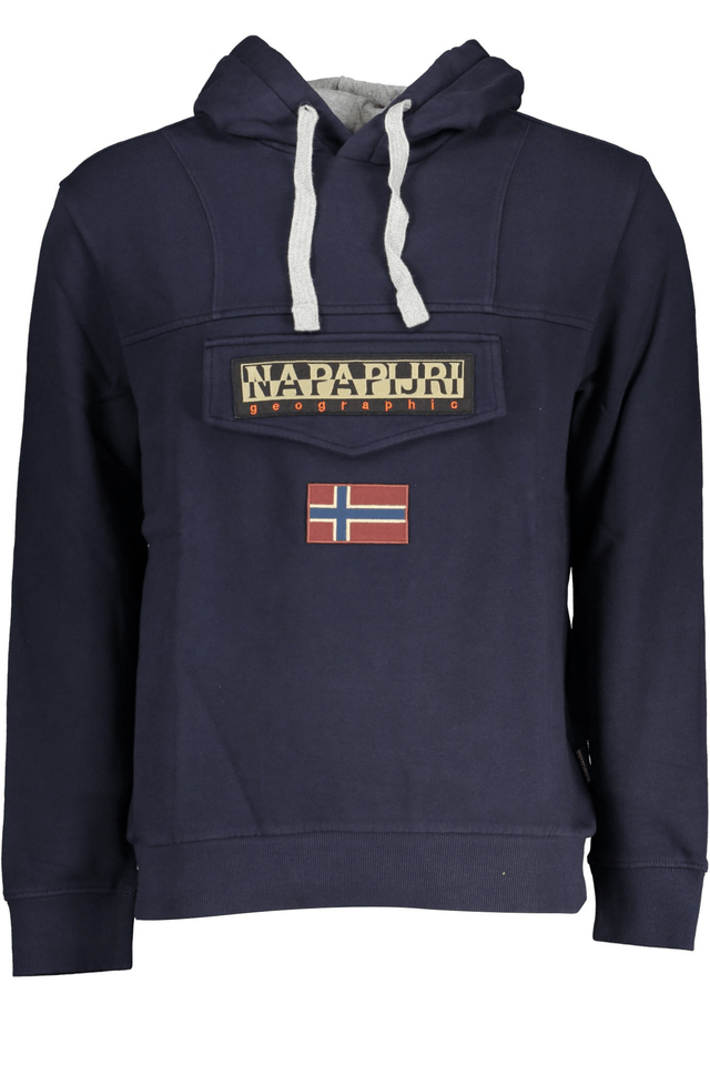 7710NAPAPIJRI FELPA SENZA ZIP UOMO BLU
