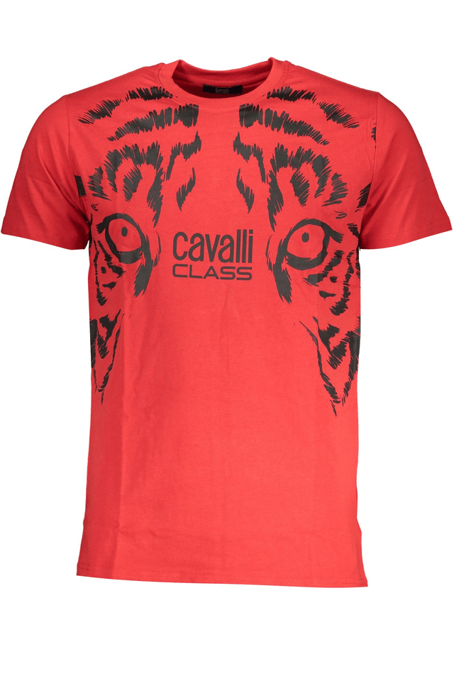 7838CAVALLI CLASS T-SHIRT MANICHE CORTE UOMO ROSSO