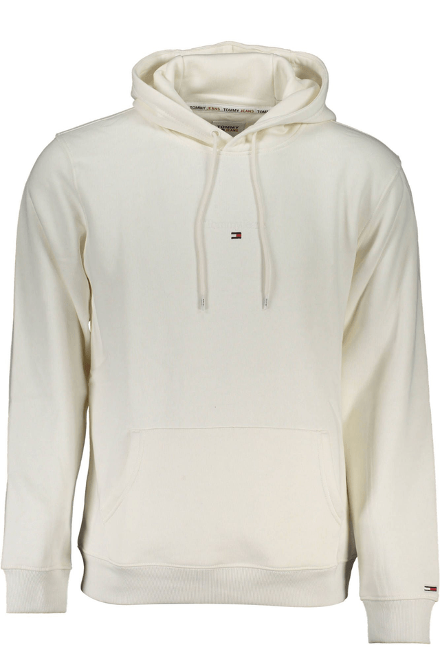 6415TOMMY HILFIGER FELPA SENZA ZIP UOMO BIANCO