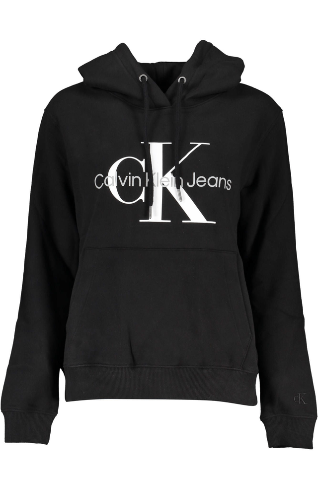 6401CALVIN KLEIN FELPA SENZA ZIP DONNA NERO