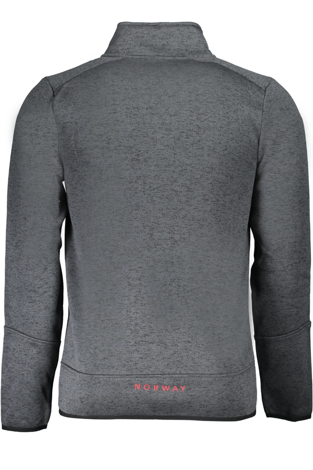 10147NORWAY 1963 FELPA CON ZIP UOMO GRIGIO