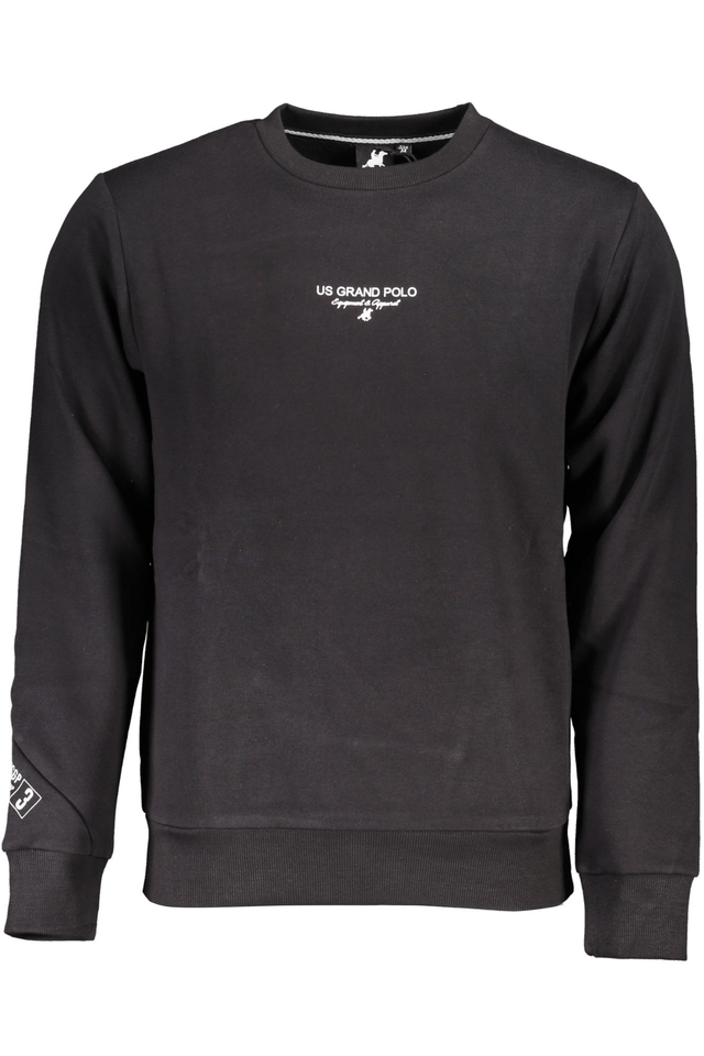4814U.S. GRAND POLO FELPA SENZA ZIP UOMO NERO