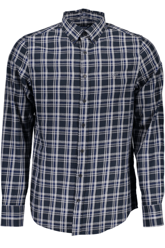 376GANT CAMICIA MANICHE LUNGHE UOMO BLU