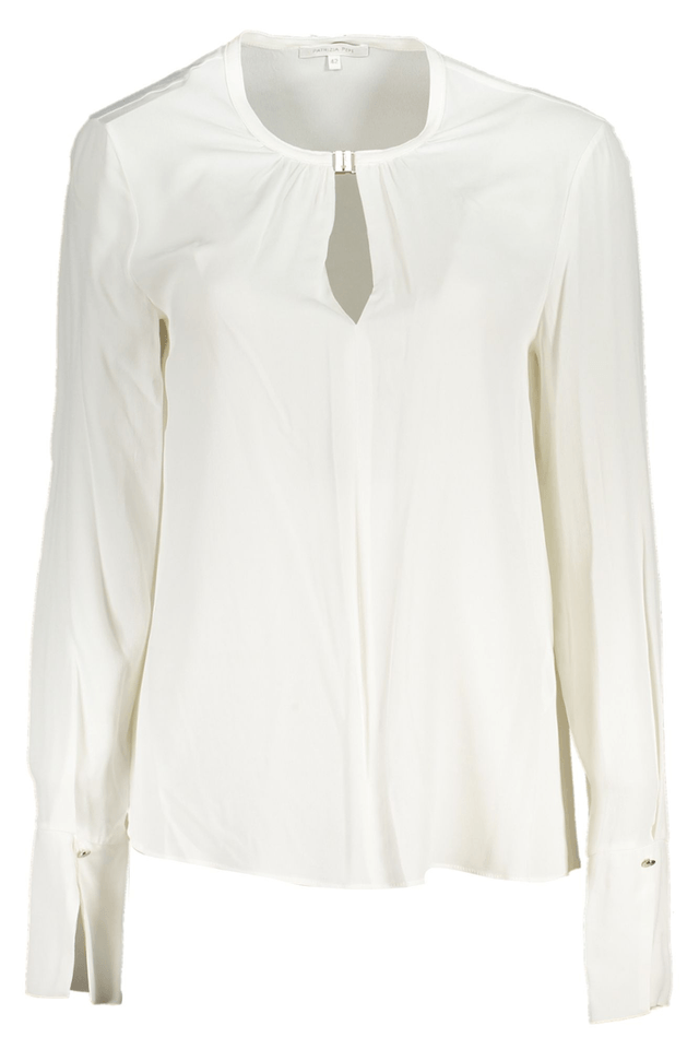 5966PATRIZIA PEPE CAMICIA MANICHE LUNGHE DONNA BIANCO