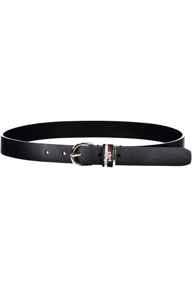 7314TOMMY HILFIGER CINTURA IN PELLE DONNA BLU