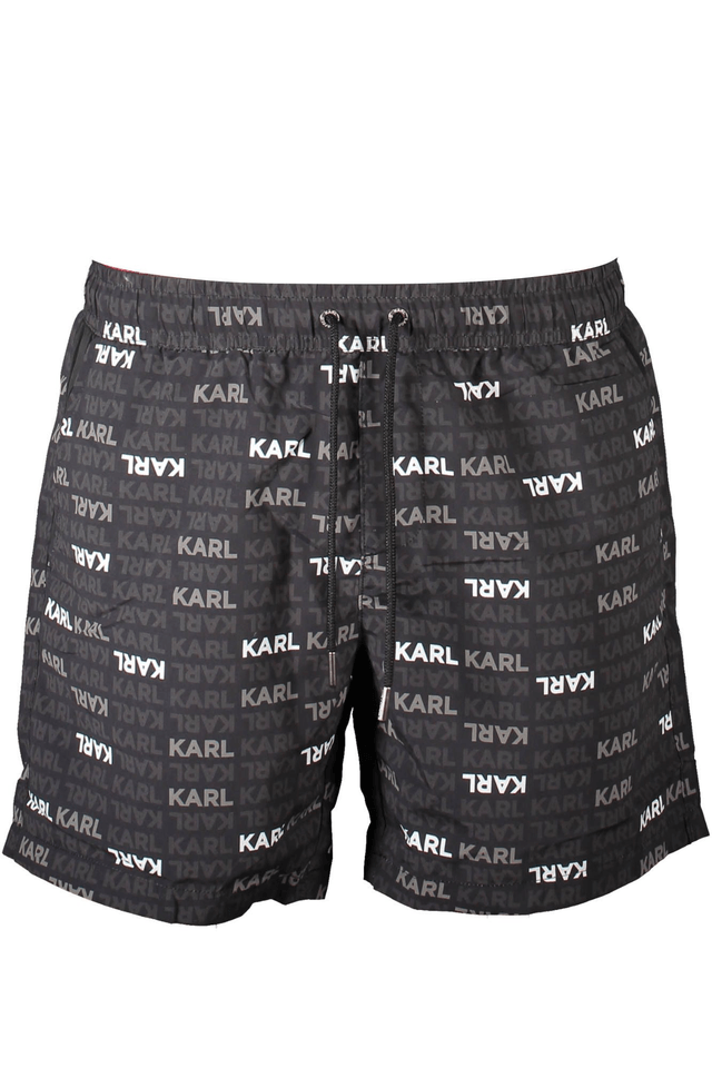 3533KARL LAGERFELD BEACHWEAR COSTUME PARTE SOTTO UOMO NERO