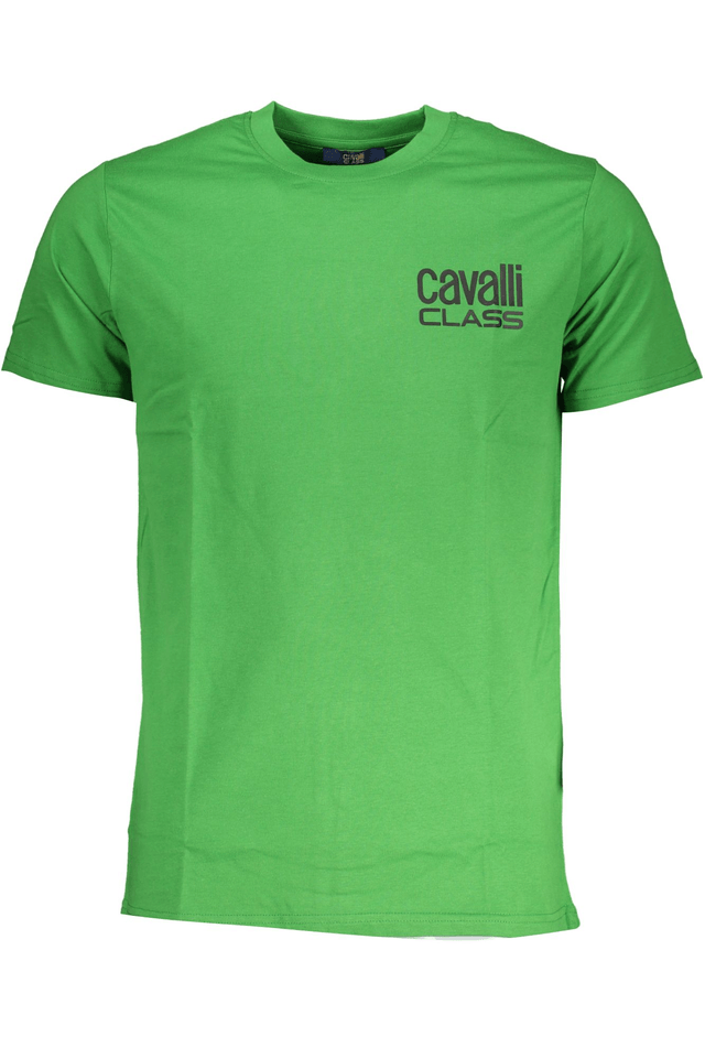 7863CAVALLI CLASS T-SHIRT MANICHE CORTE UOMO VERDE