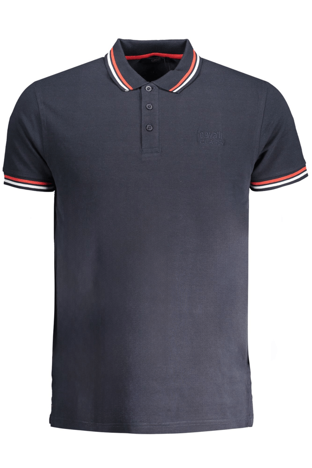 8993CAVALLI CLASS POLO MANICHE CORTE UOMO BLU