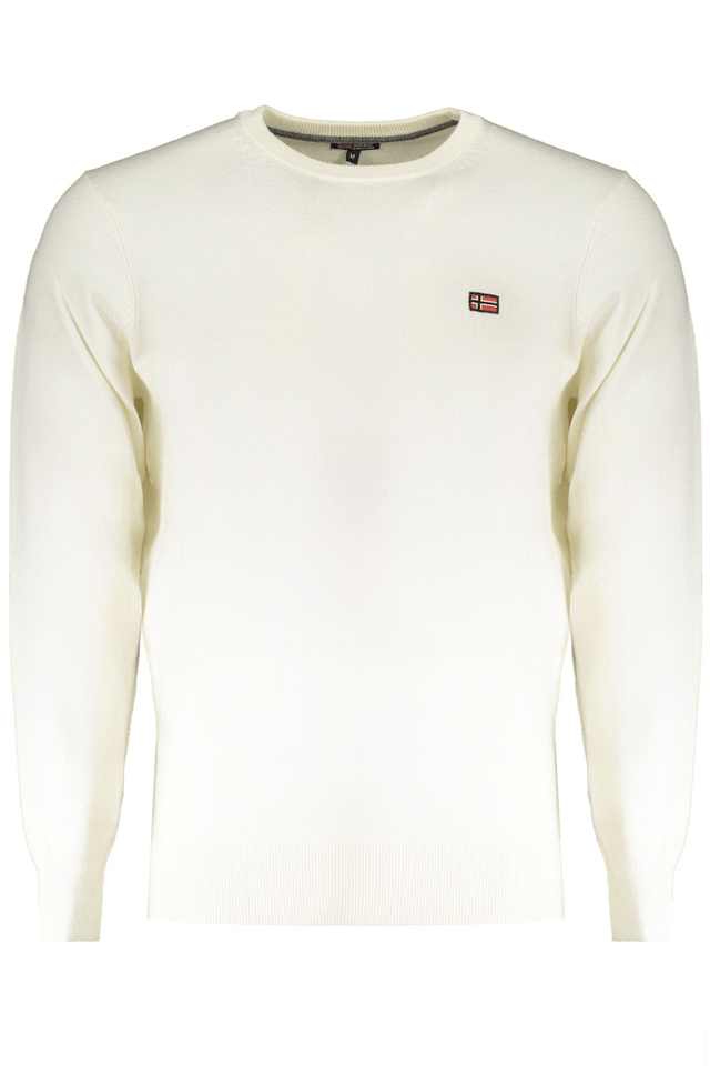 10314NORWAY 1963 MAGLIA UOMO BIANCO