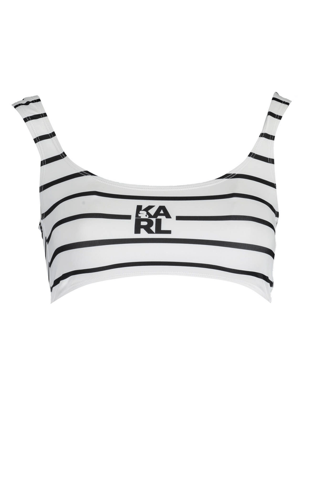 2874KARL LAGERFELD BEACHWEAR COSTUME PARTE SOPRA DONNA BIANCO