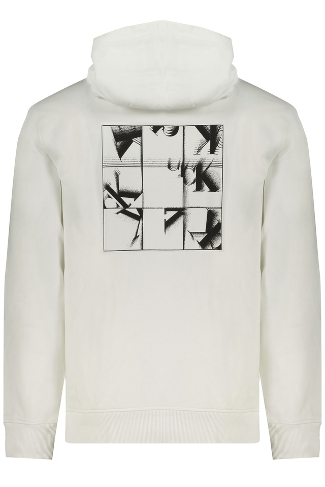 9807CALVIN KLEIN FELPA SENZA ZIP UOMO BIANCO