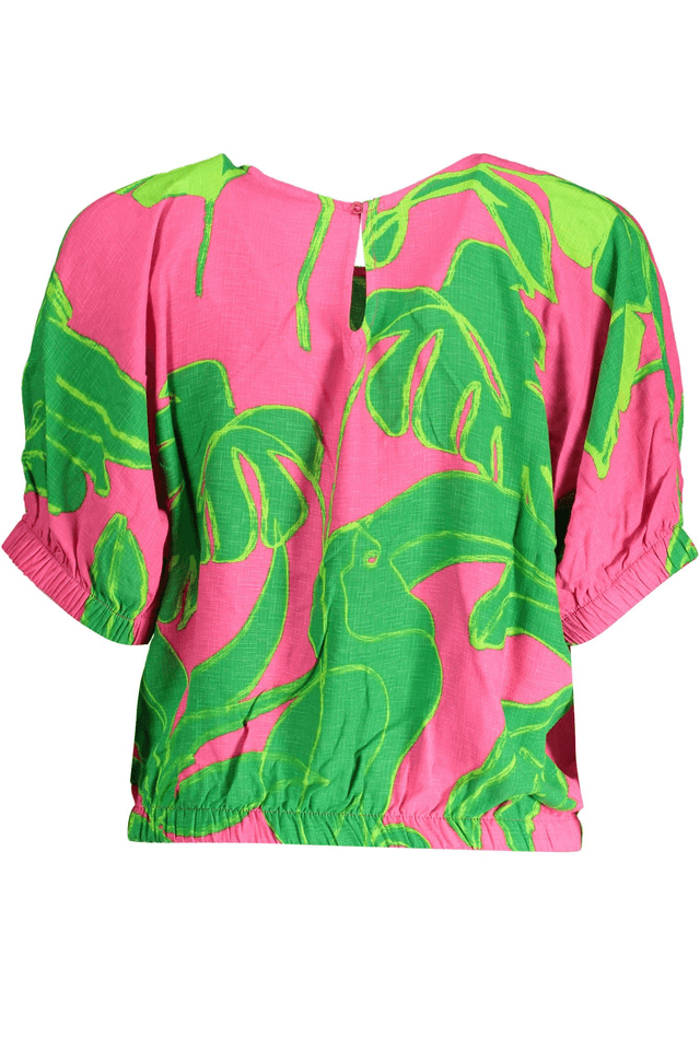 3389DESIGUAL T-SHIRT MANICHE CORTE DONNA ROSA