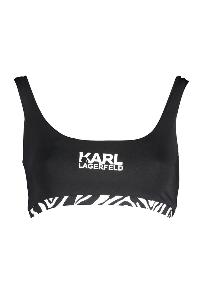 2921KARL LAGERFELD BEACHWEAR COSTUME PARTE SOPRA DONNA NERO