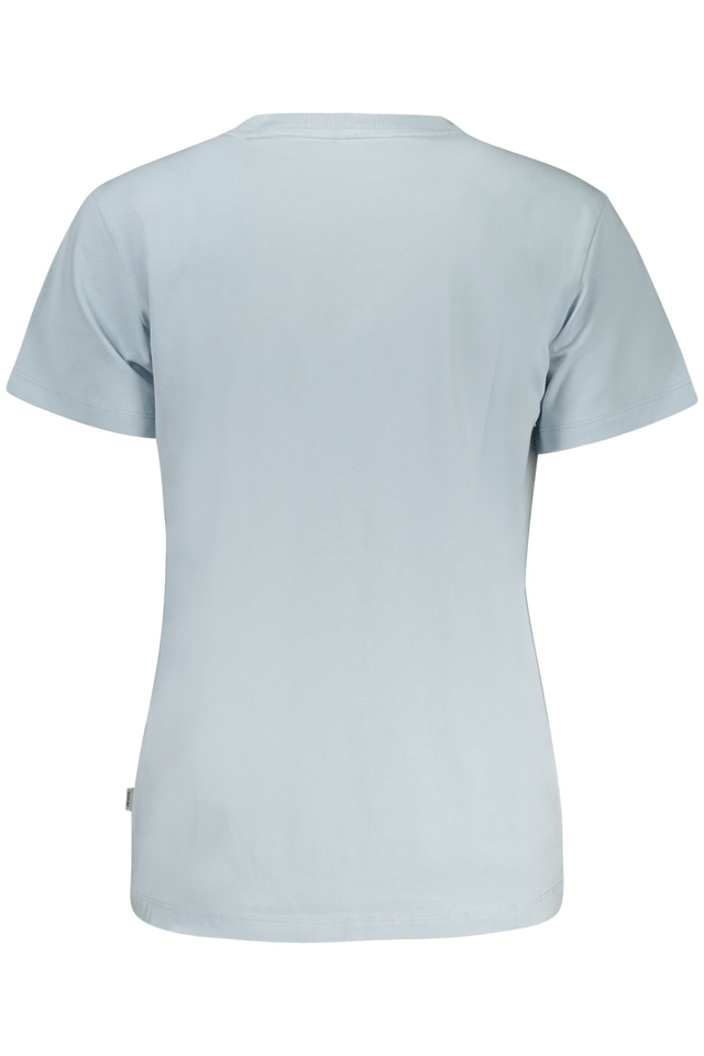 10656GUESS JEANS T-SHIRT MANICHE CORTE DONNA AZZURRO