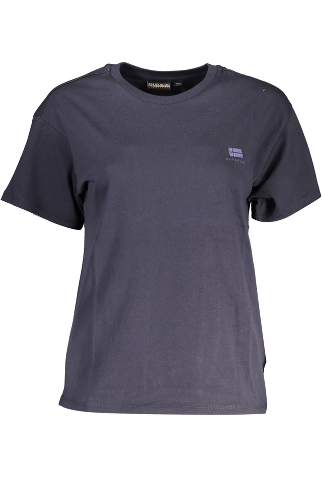 3455NAPAPIJRI T-SHIRT MANICHE CORTE DONNA BLU
