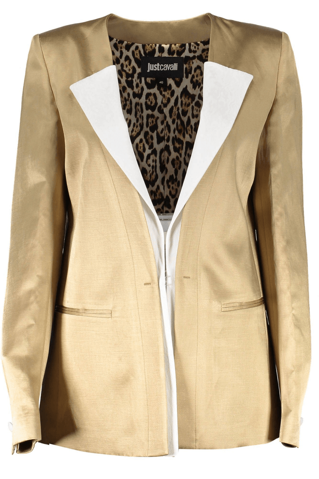 540JUST CAVALLI GIACCA CLASSICA DONNA ORO