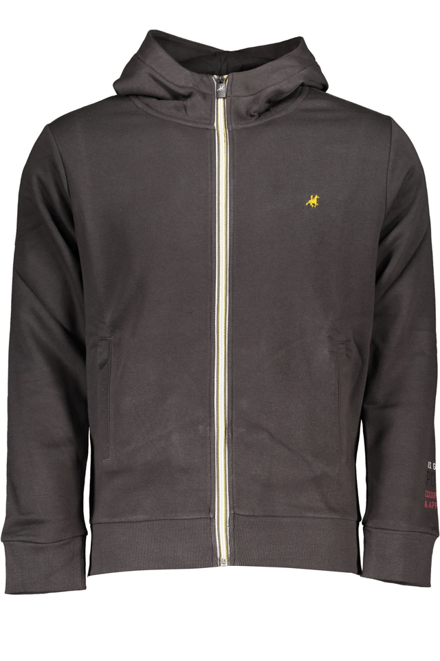 6069U.S. GRAND POLO FELPA CON ZIP UOMO GRIGIO
