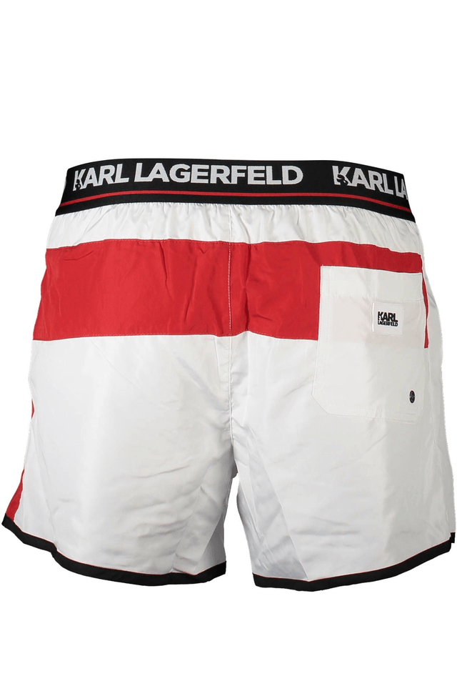 3529KARL LAGERFELD BEACHWEAR COSTUME PARTE SOTTO UOMO BIANCO