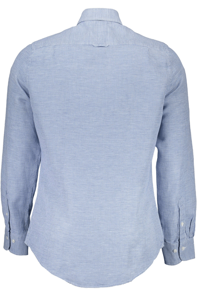 216GANT CAMICIA MANICHE LUNGHE UOMO BLU
